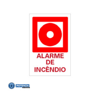 PLACA PONTO DE ACIONAMENTO DE ALARMA DE INCÊNCIO