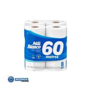 PAPEL HIGIÊNICO MIL BIANCO 30M FARDO COM 8