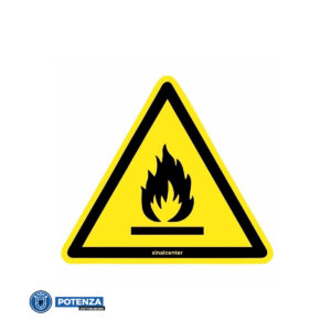 PLACA PRESENÇA DE MATERIAIS ALTAMENTE INFLAMÁVEIS