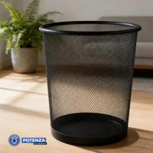 CESTO DE LIXO ARAMADO PRETO (10L)